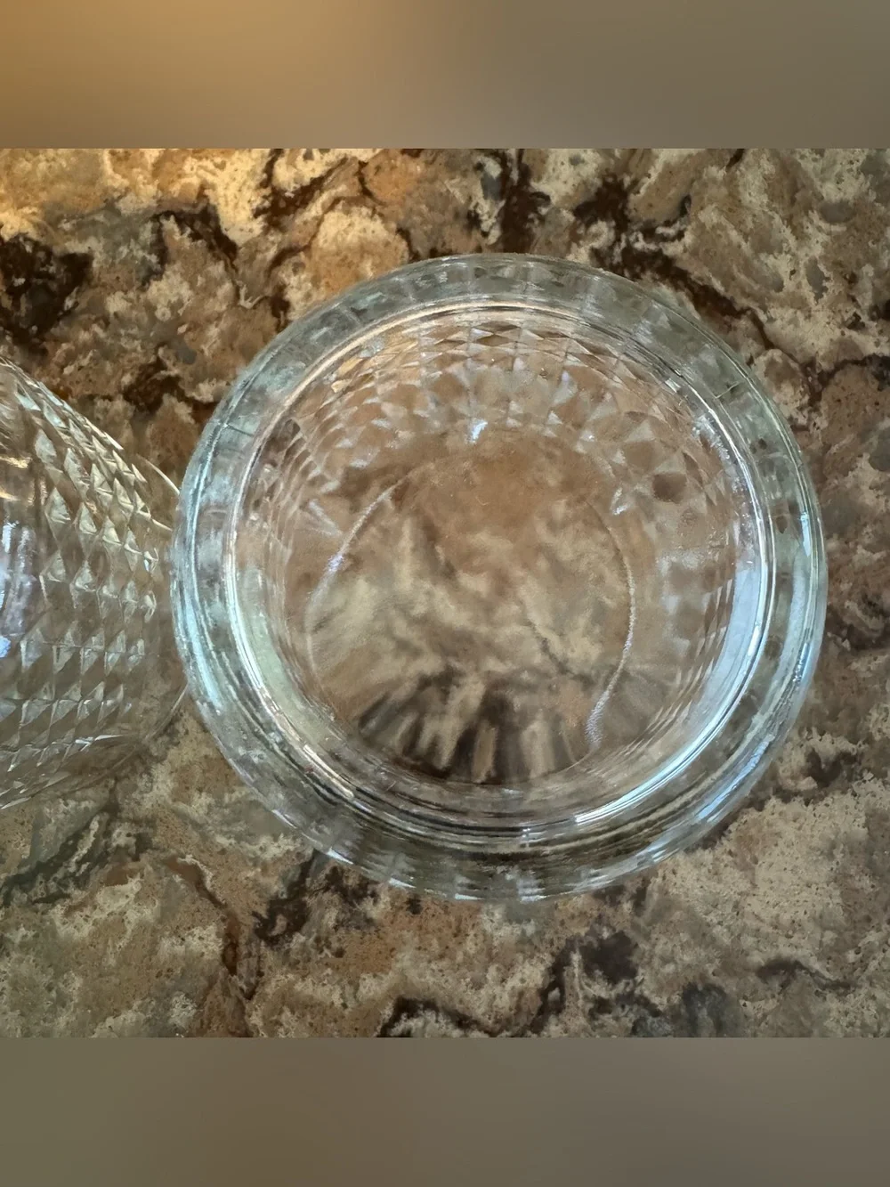 Ikea FRASERA Glasses Whiskey Cocktail Rocks Old Fashioned Diamond Clear Set of 2